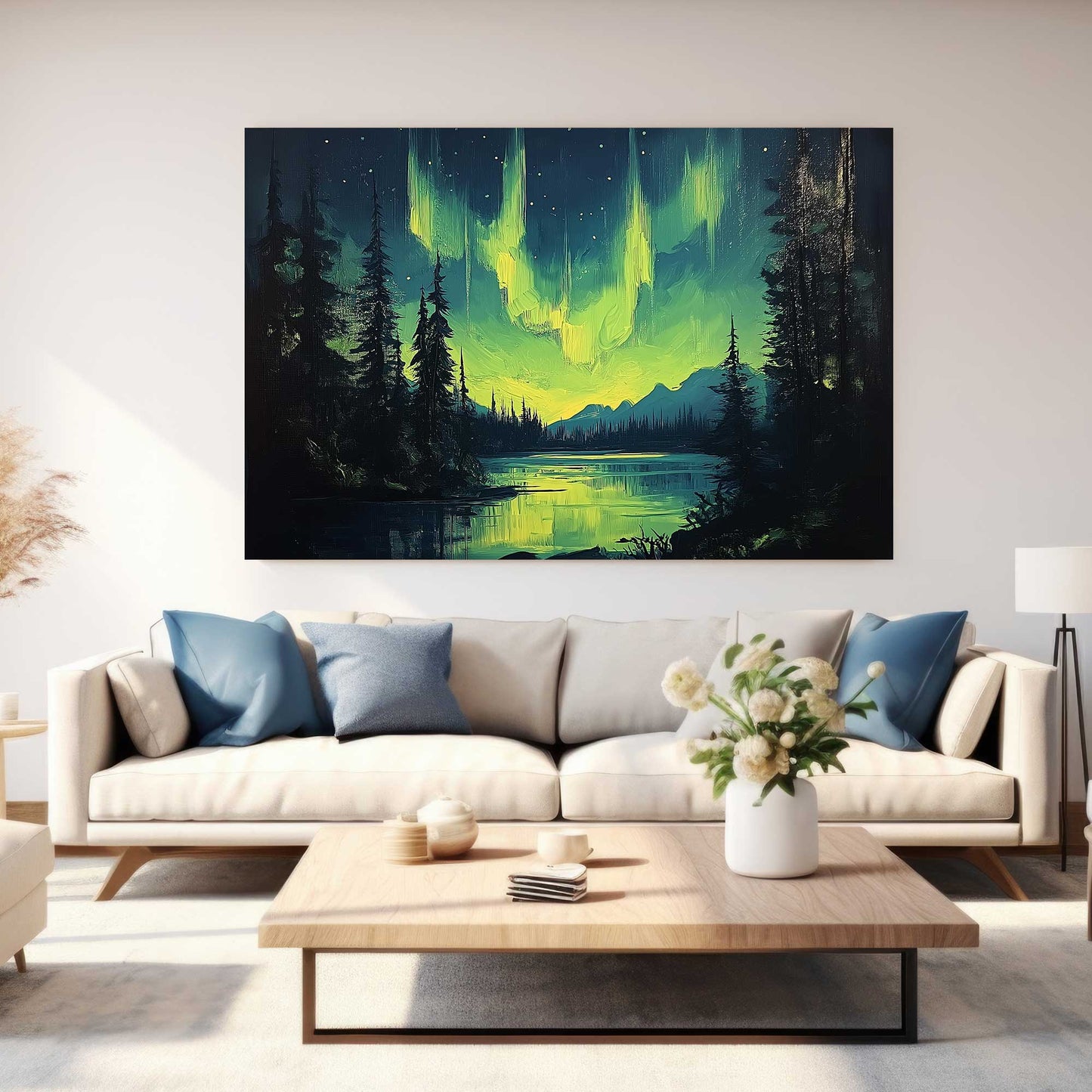 Northern Lights Serenity #1450 Canvas Wall Art & Metal Prints