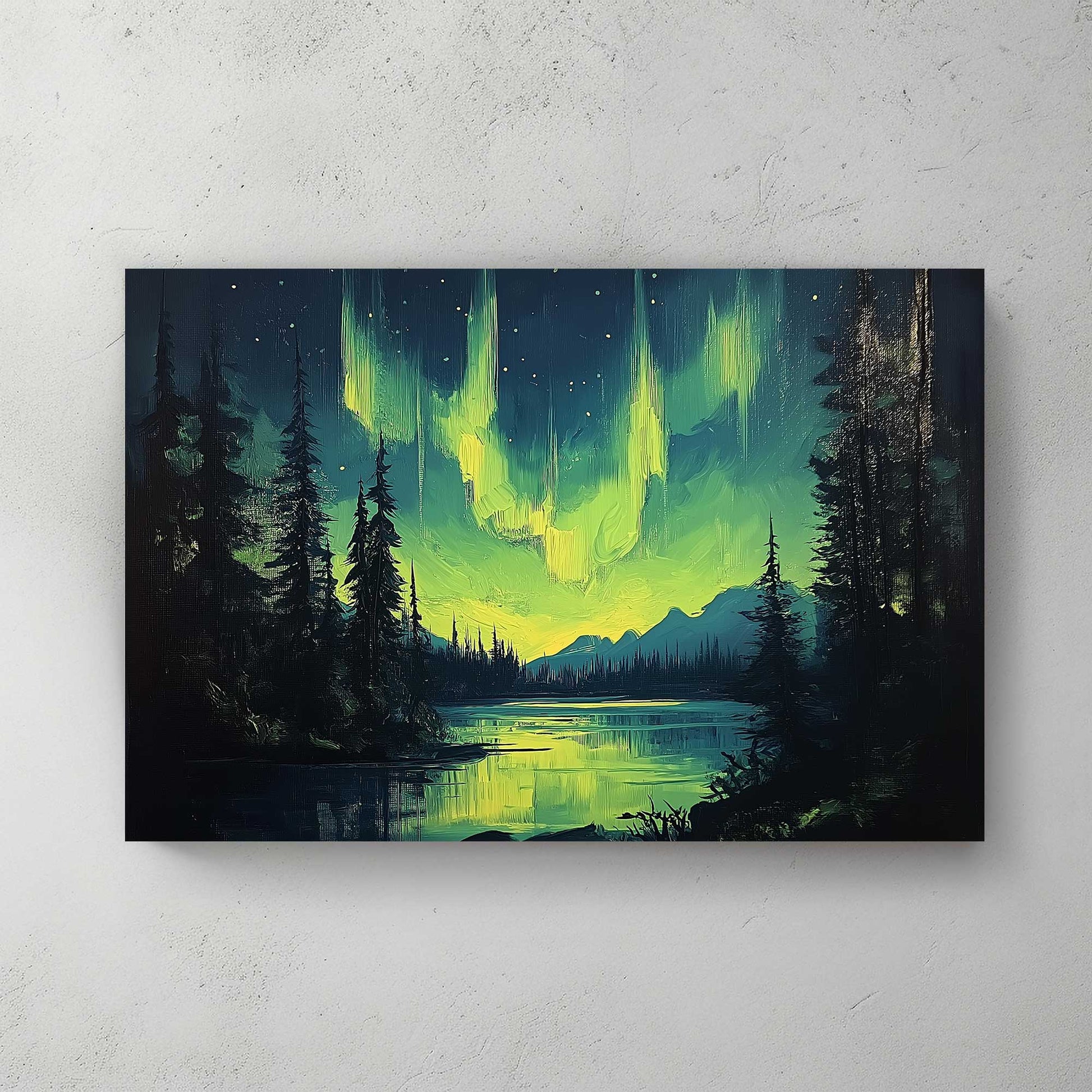 Northern Lights Serenity #1450 Canvas Wall Art & Metal Prints