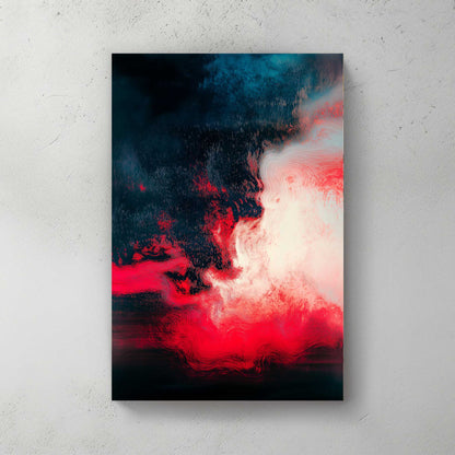 Crimson Waves #1456 Canvas Wall Art & Metal Prints