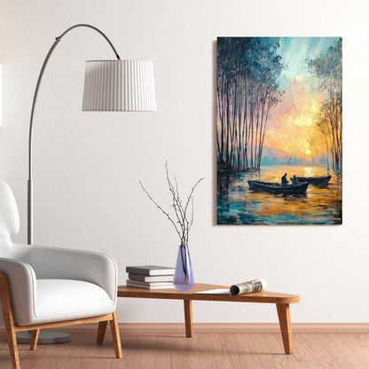 Golden Reflections #1457 Canvas Wall Art & Metal Prints