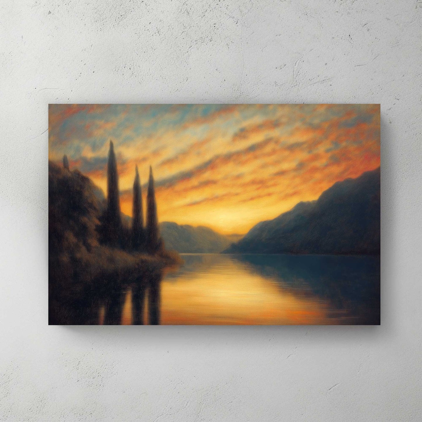 Evening Glow #1459 Canvas Wall Art & Metal Prints