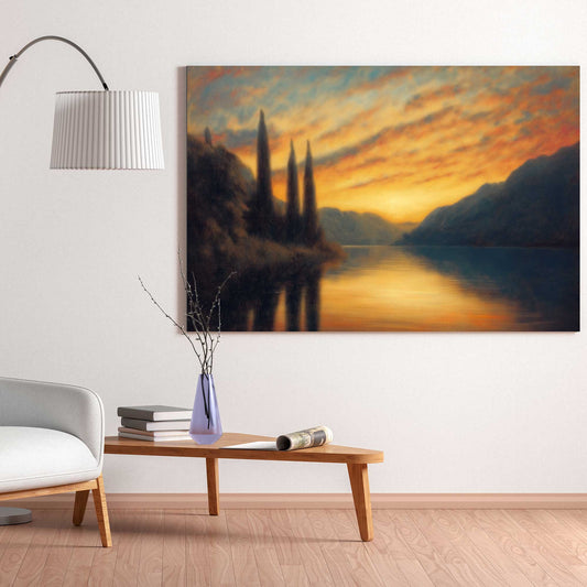 Evening Glow #1459 Canvas Wall Art & Metal Prints