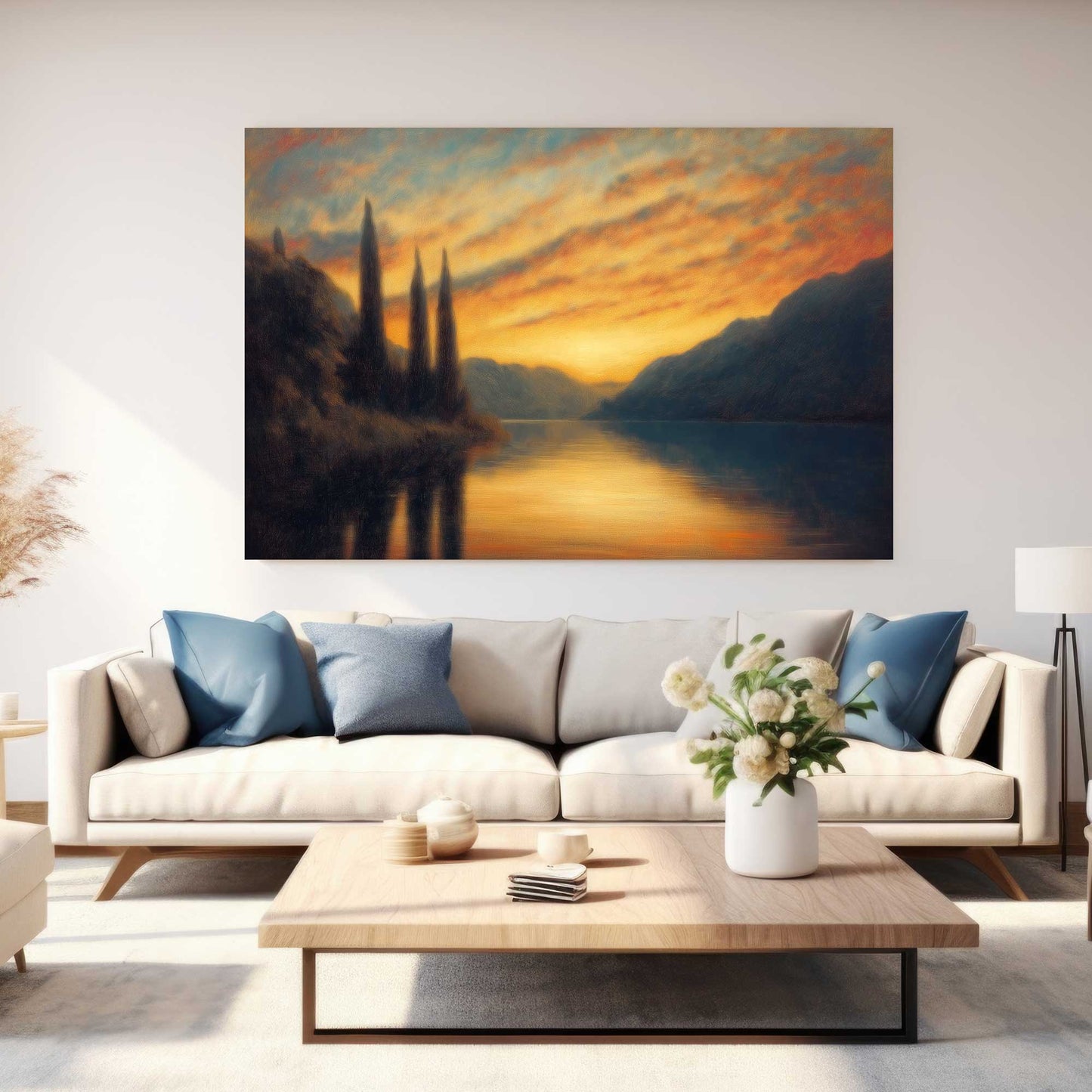 Evening Glow #1459 Canvas Wall Art & Metal Prints