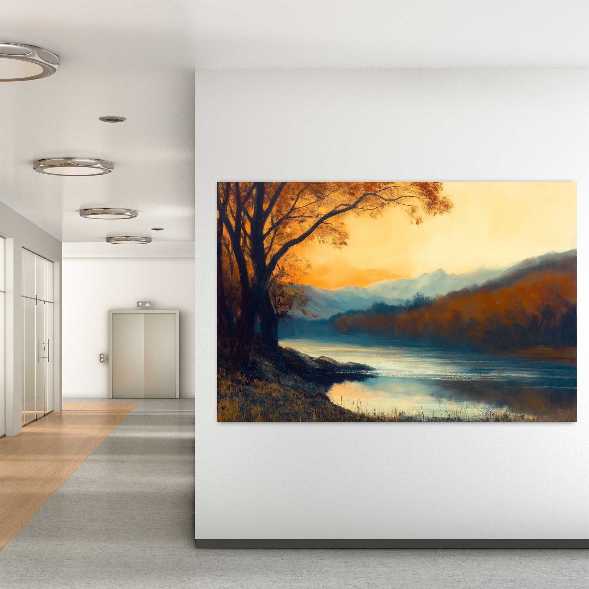 Autumn Tranquility #1463 Canvas Wall Art & Metal Prints