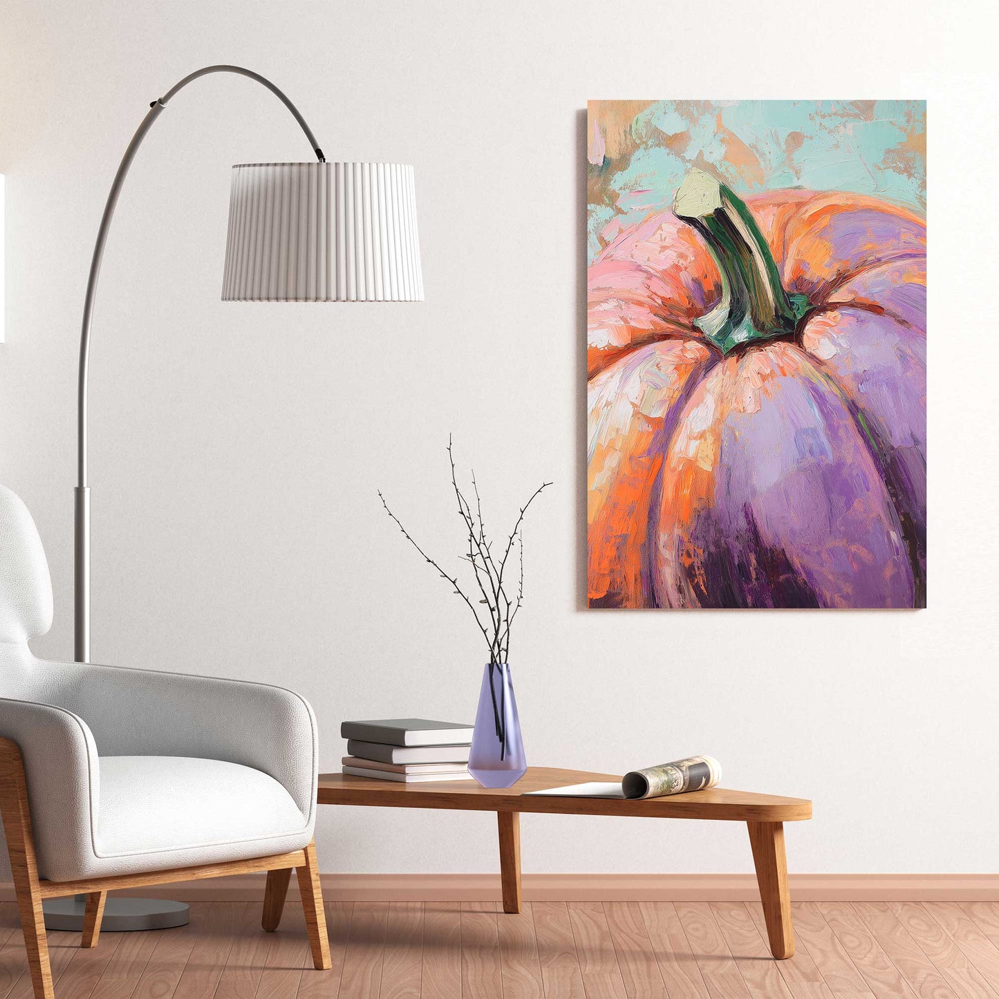 Pumpkin Detail #1465 Canvas Wall Art & Metal Prints