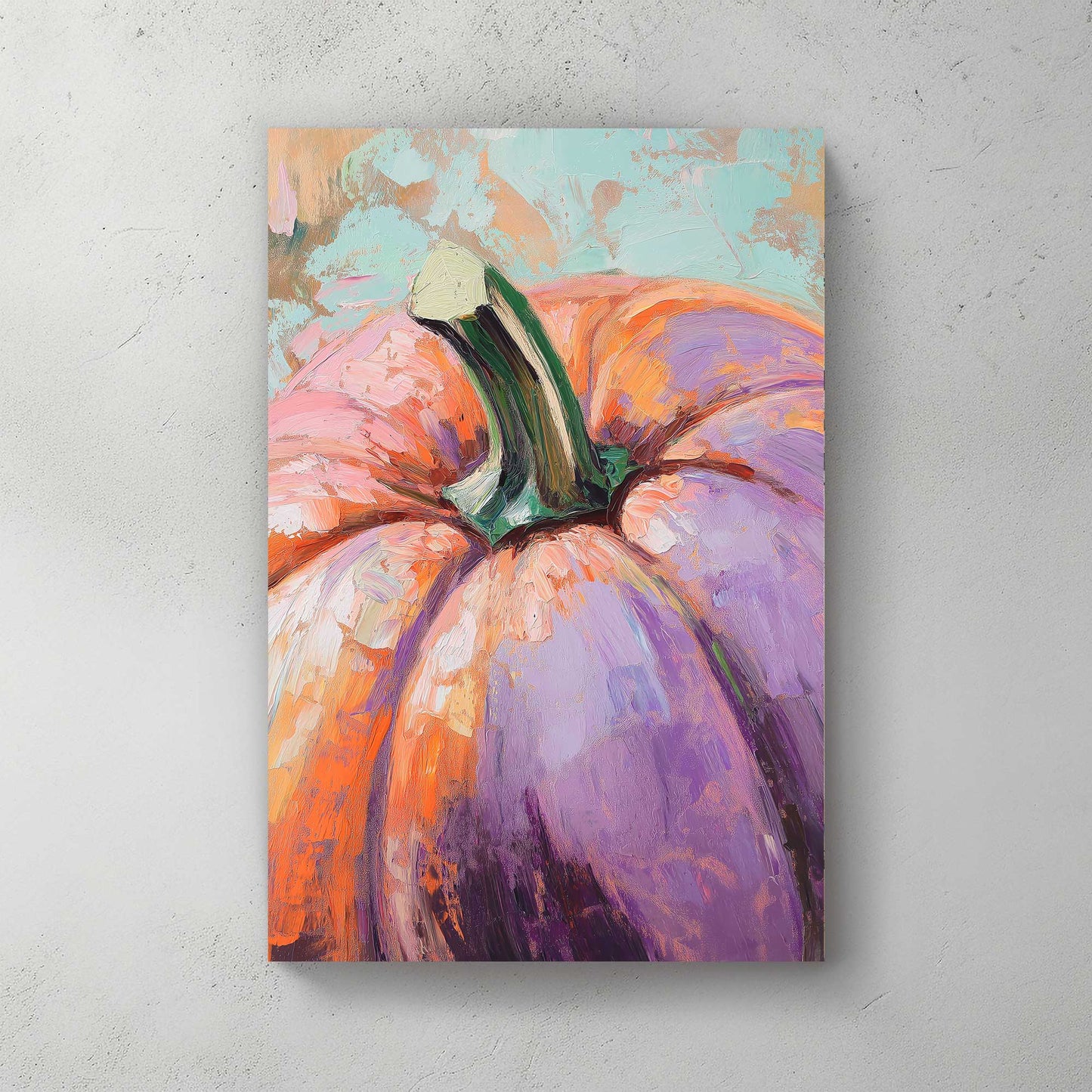 Pumpkin Detail #1465 Canvas Wall Art & Metal Prints