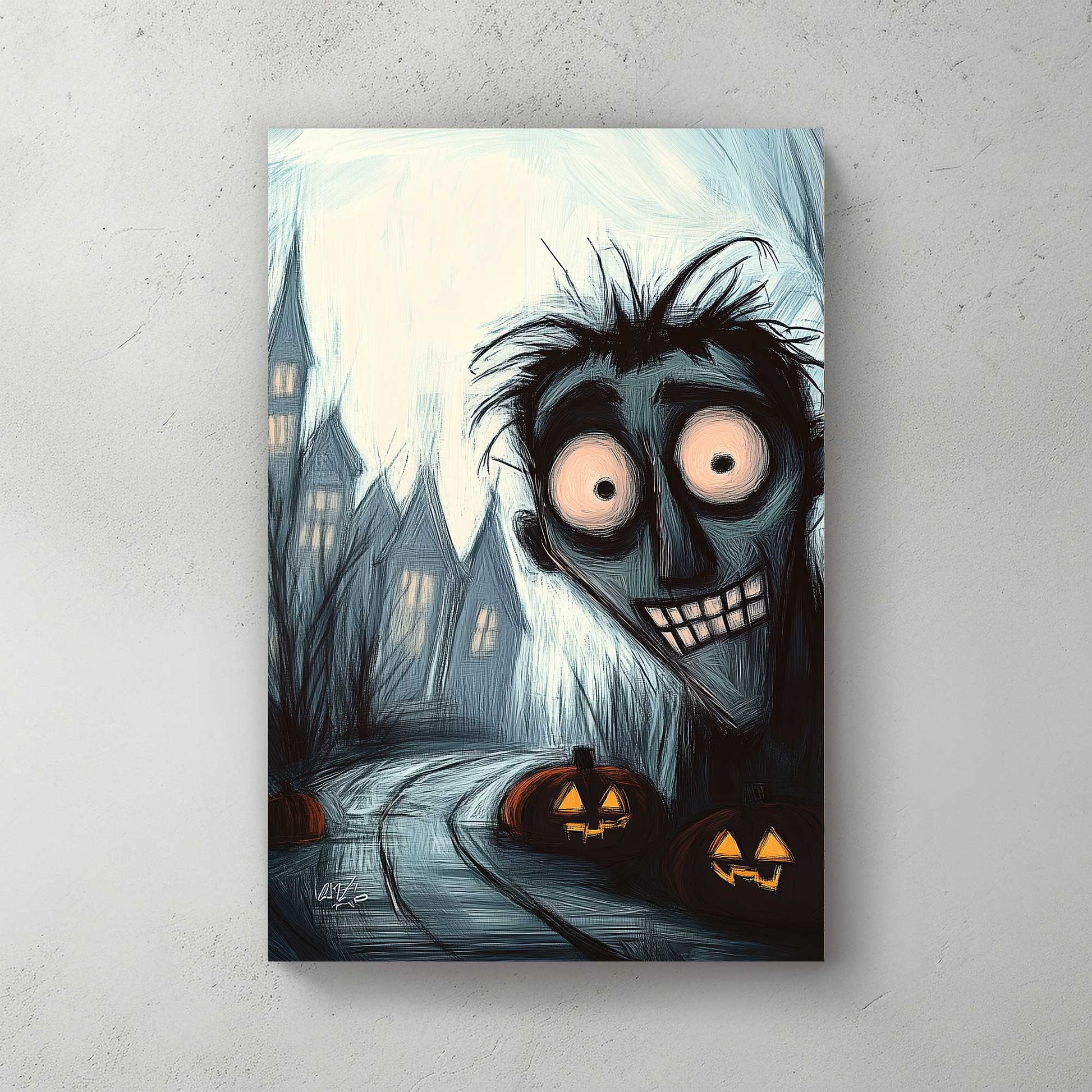 Grinning Madness #1467 Canvas Wall Art & Metal Prints