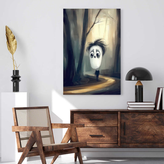 Melancholy Stroll #1468 Canvas Wall Art & Metal Prints