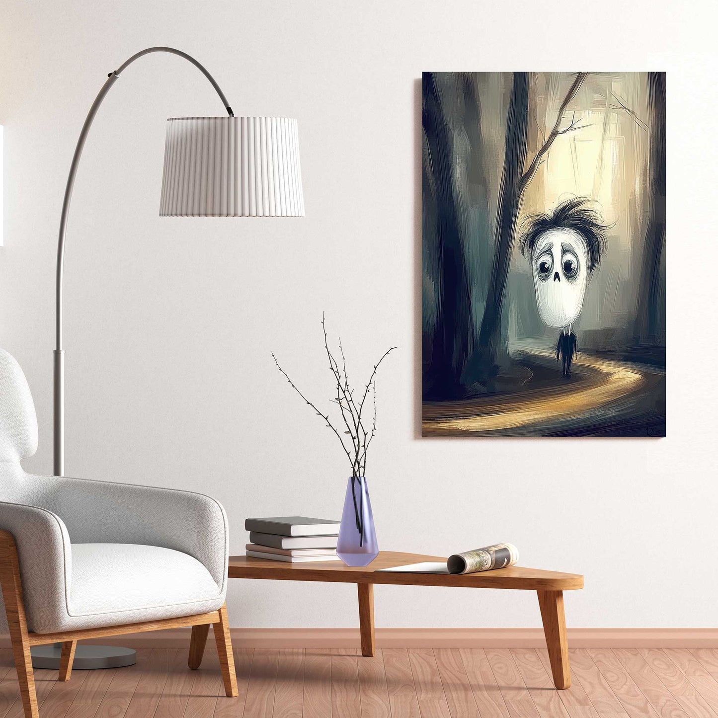 Melancholy Stroll #1468 Canvas Wall Art & Metal Prints