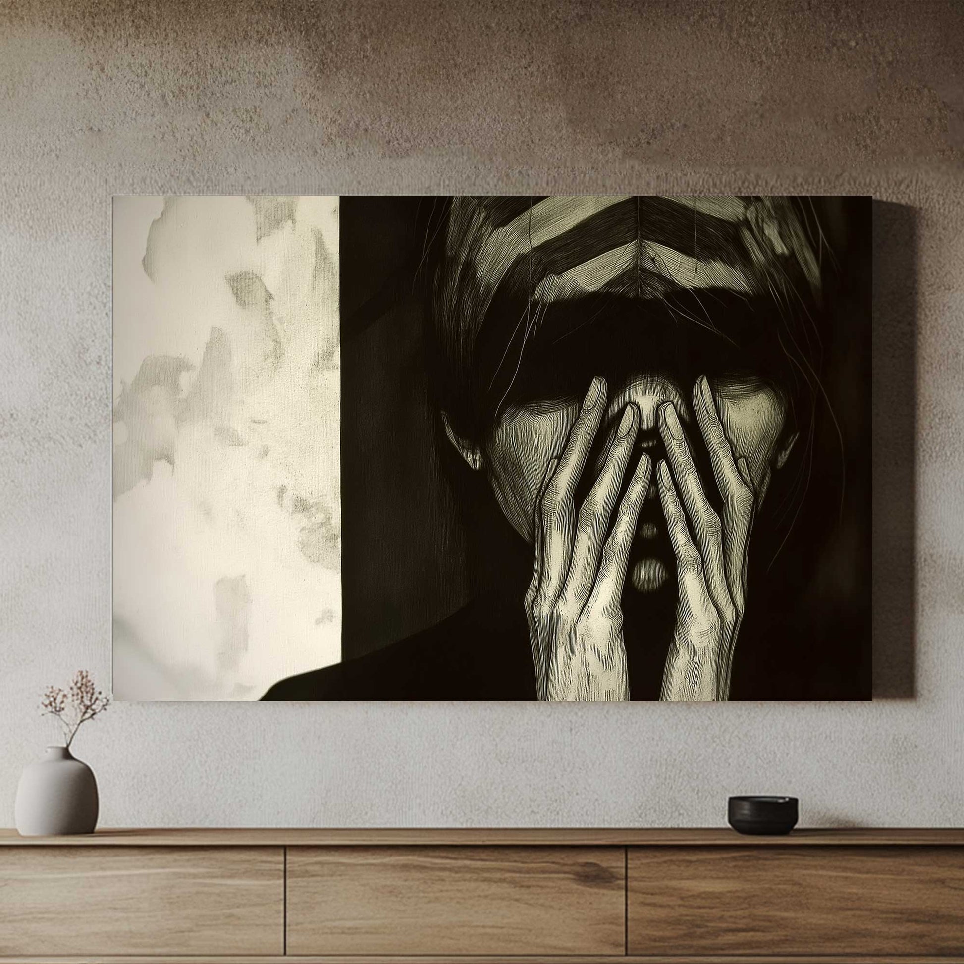 Veil of Silence #1472 Canvas Wall Art & Metal Prints