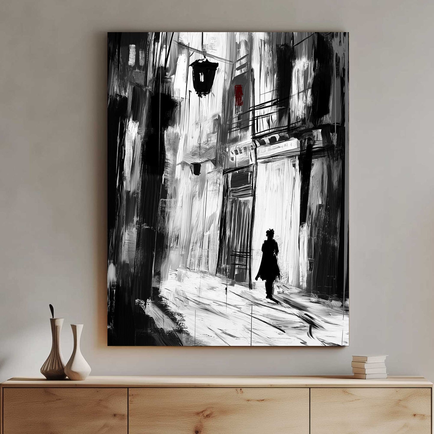 Shadowed Walk #1477 Canvas Wall Art & Metal Prints