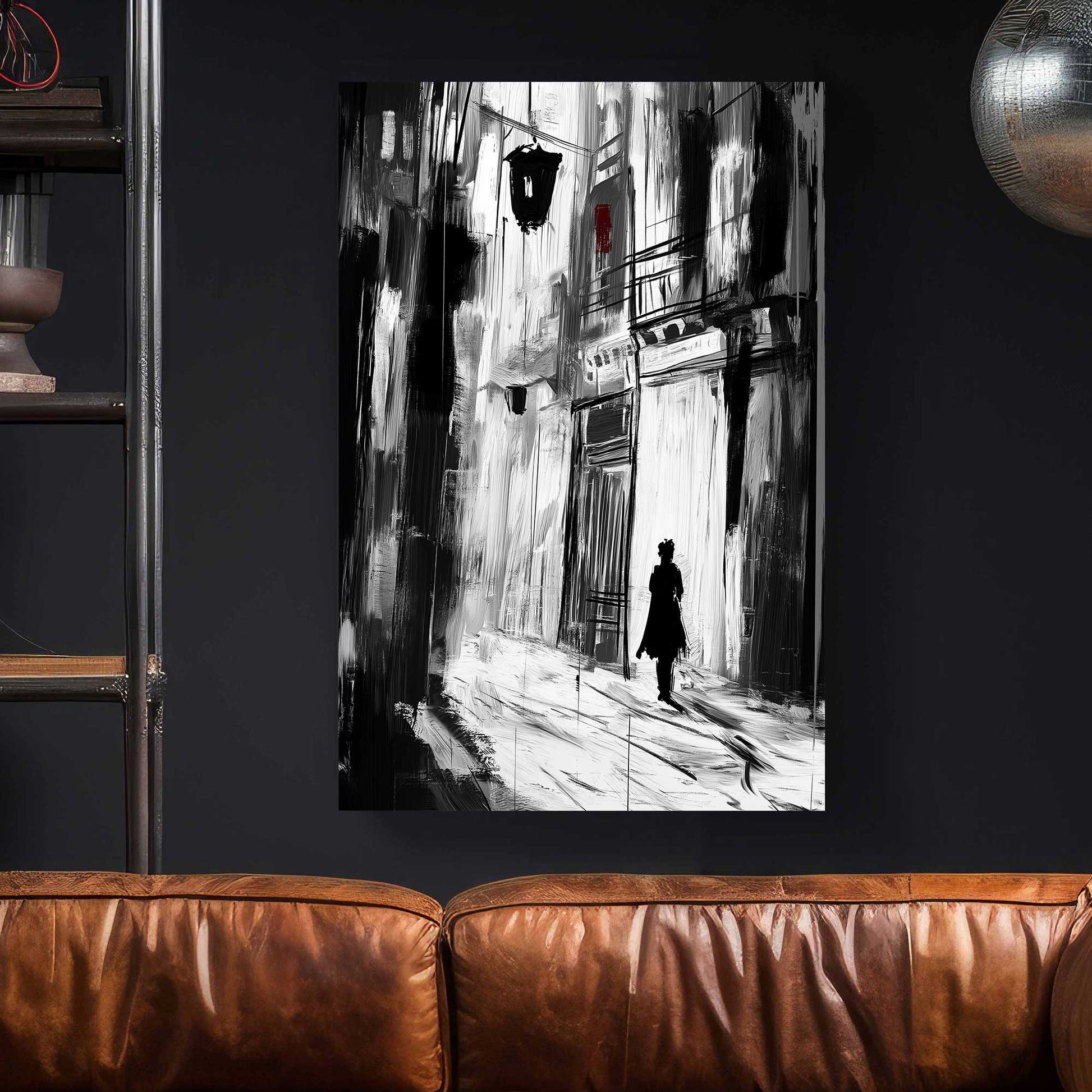 Shadowed Walk #1477 Canvas Wall Art & Metal Prints