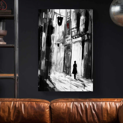 Shadowed Walk #1477 Canvas Wall Art & Metal Prints