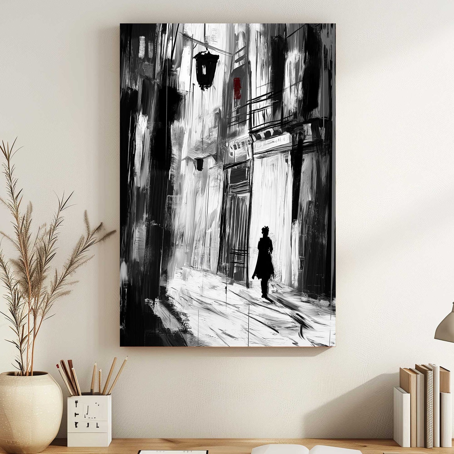 Shadowed Walk #1477 Canvas Wall Art & Metal Prints