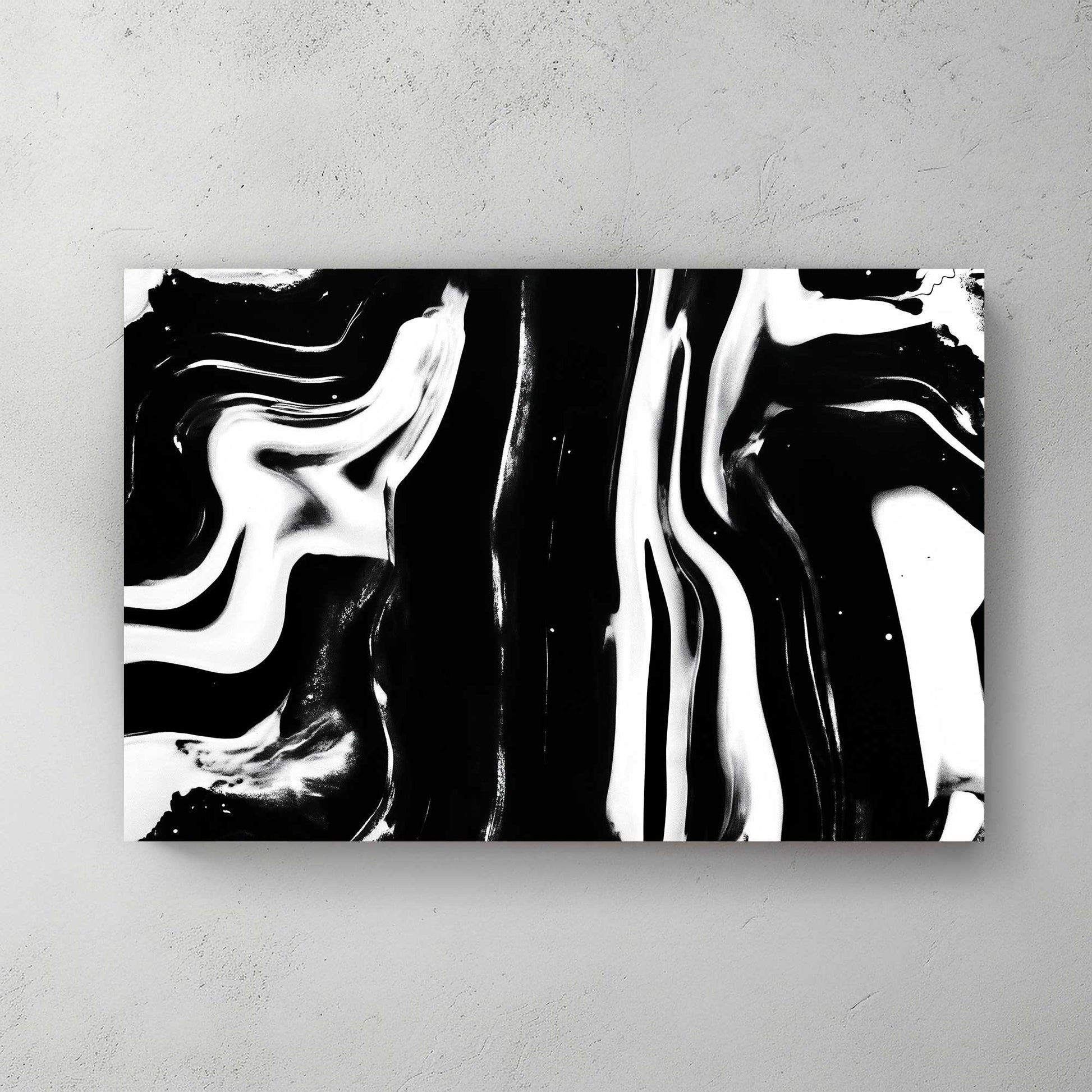 Monochrome Flow #1478 Canvas Wall Art & Metal Prints