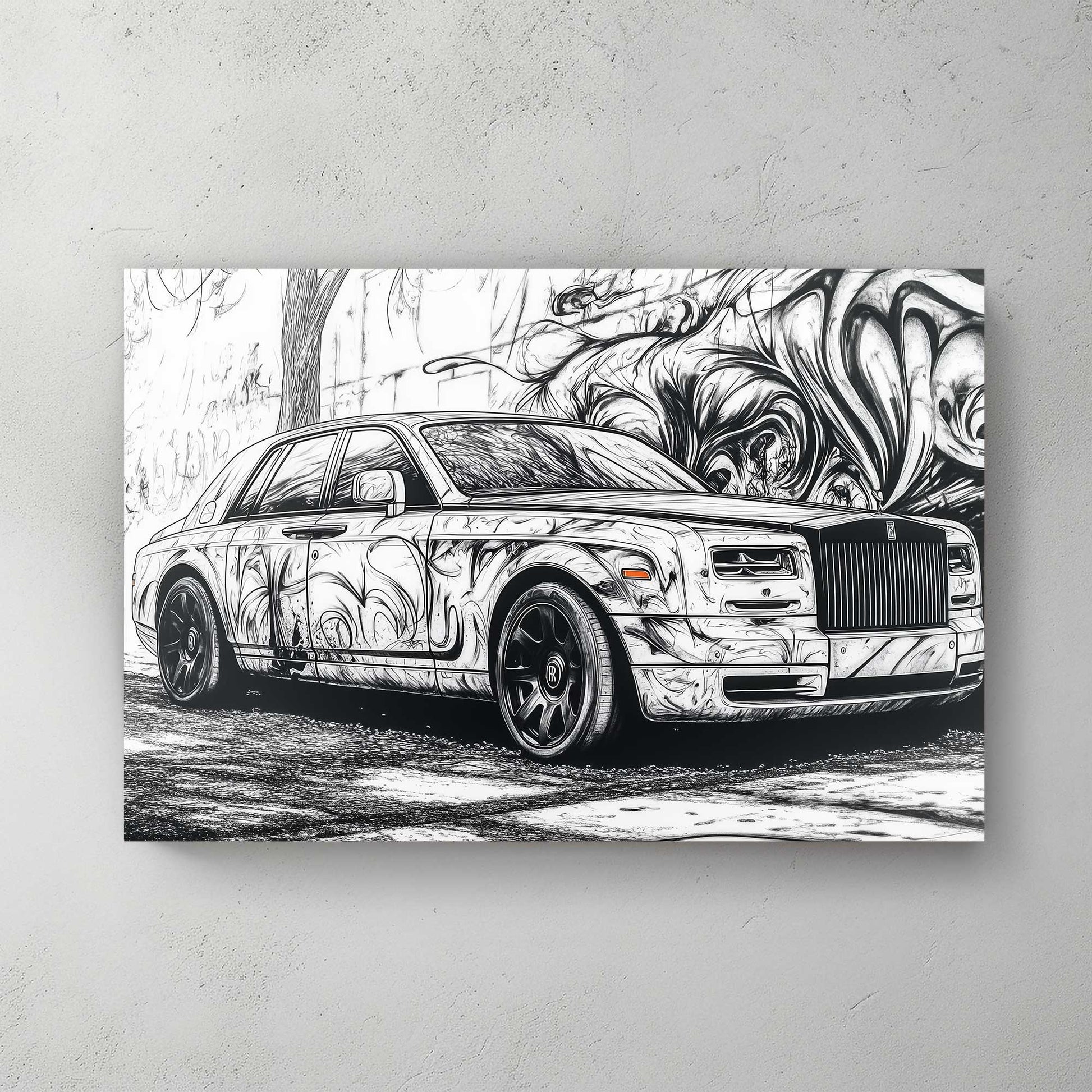 Luxury Street Art #1479 Canvas Wall Art & Metal Prints