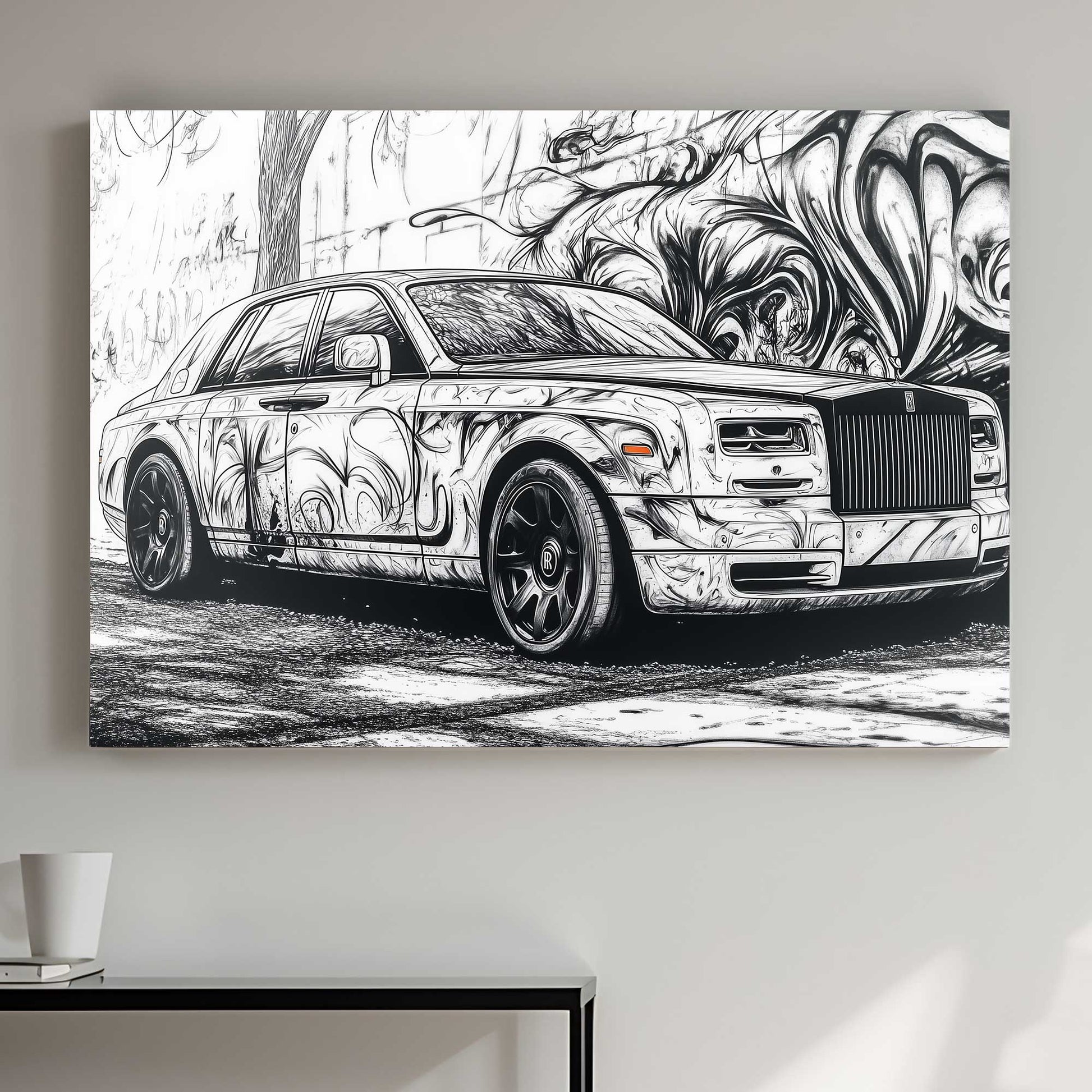 Luxury Street Art #1479 Canvas Wall Art & Metal Prints