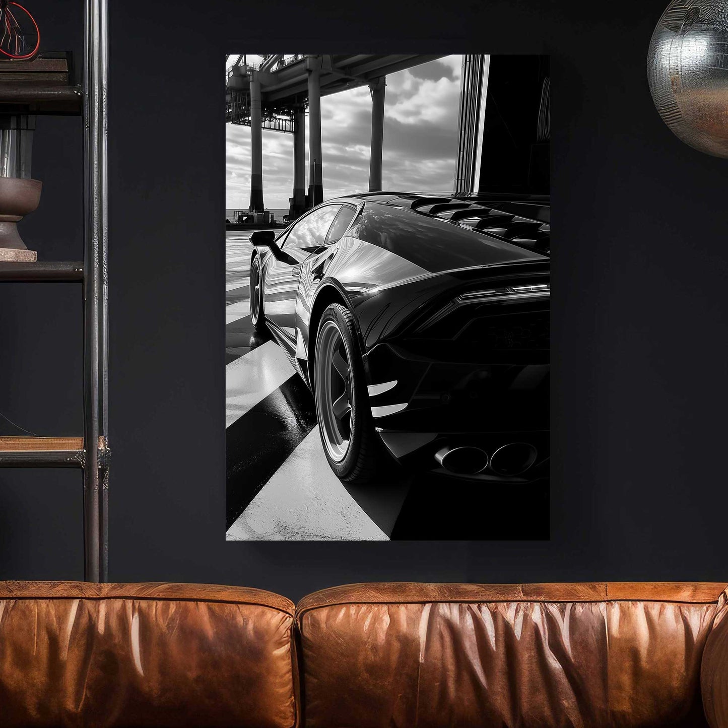 Lamborghini Silhouette #1482 Canvas Wall Art & Metal Prints