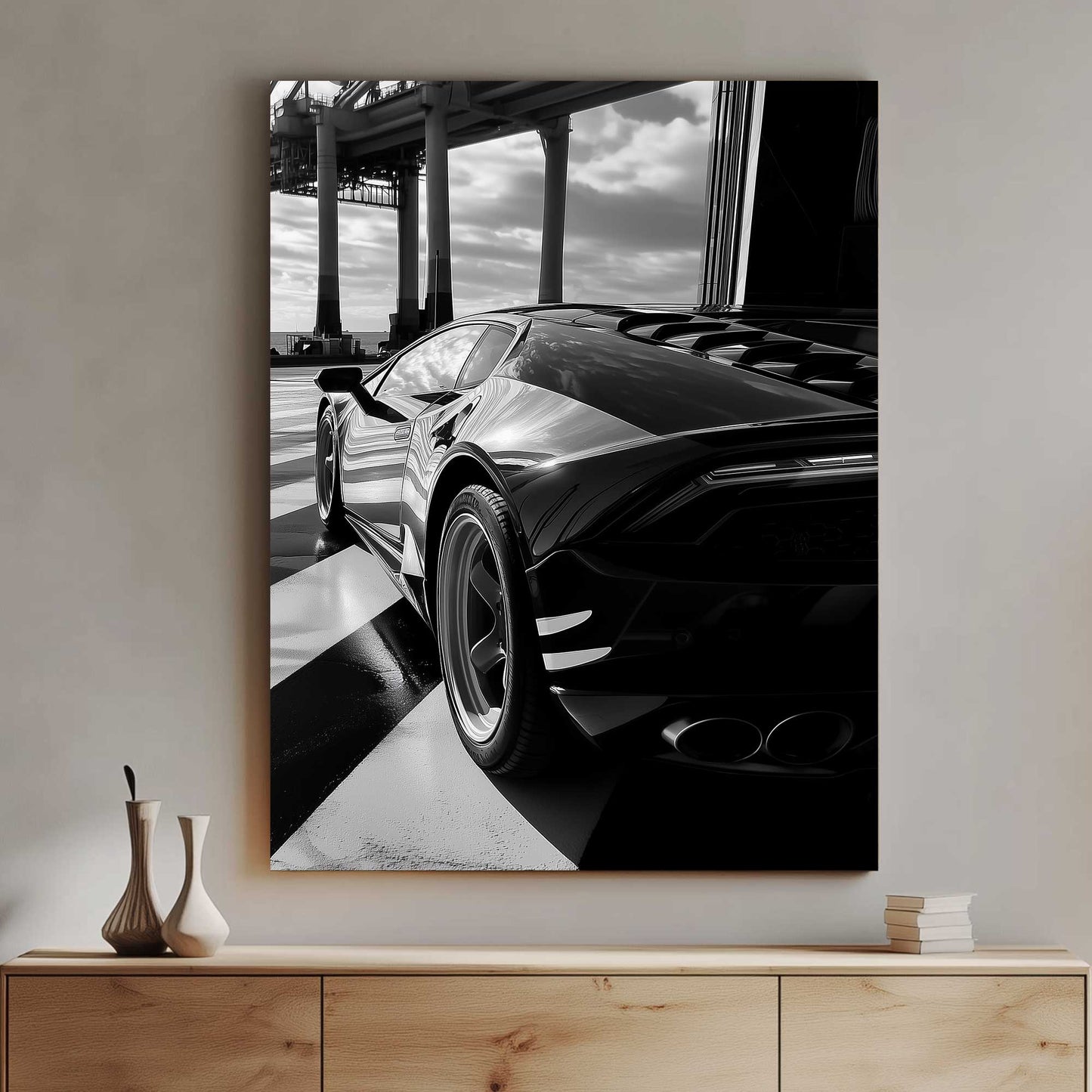 Lamborghini Silhouette #1482 Canvas Wall Art & Metal Prints