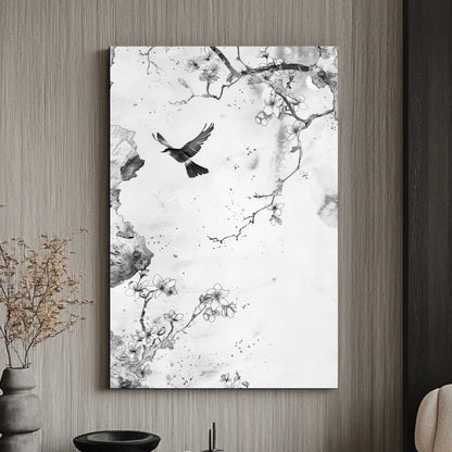 Flight and Blossoms #1483 Canvas Wall Art & Metal Prints