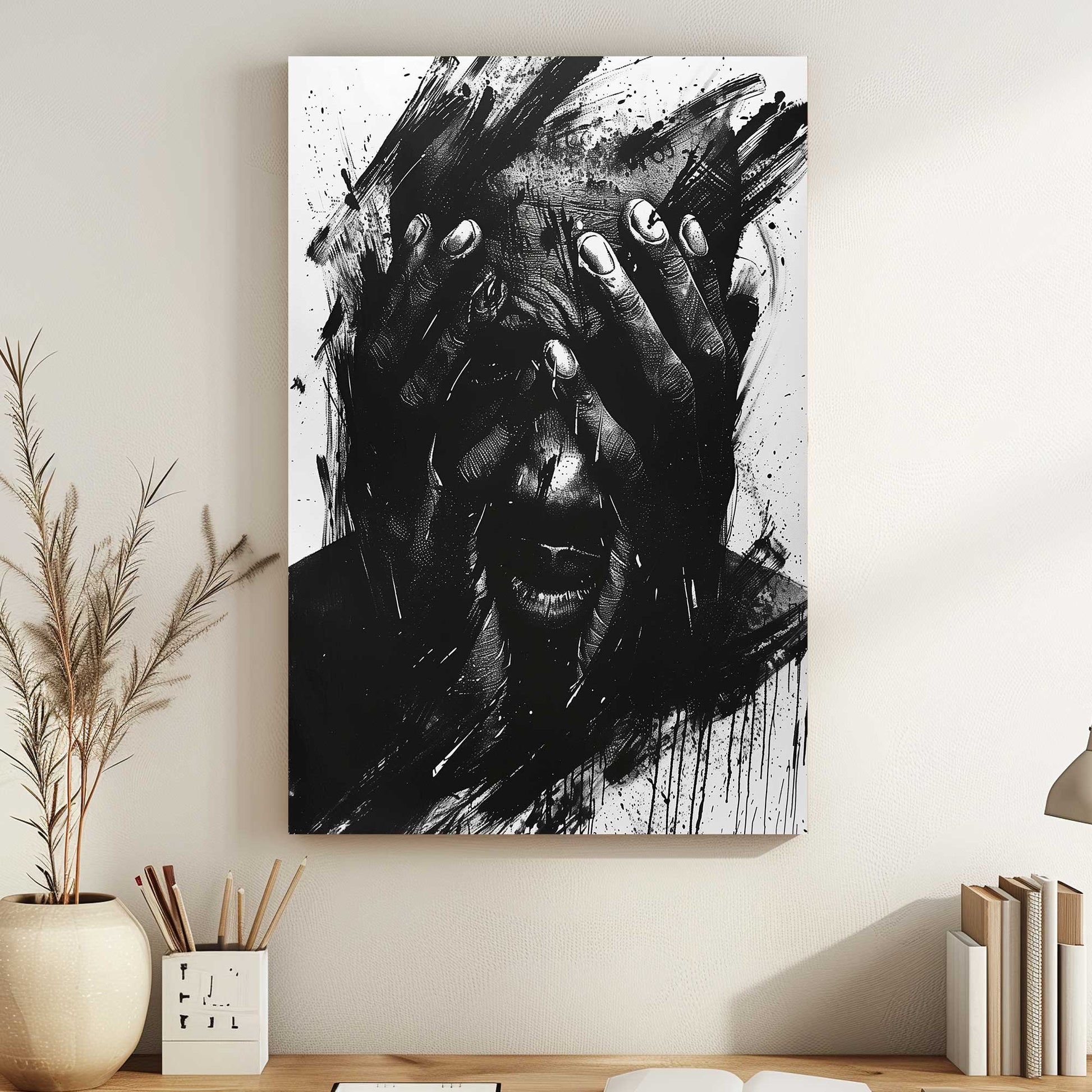 Hidden Anguish #1496 Canvas Wall Art & Metal Prints