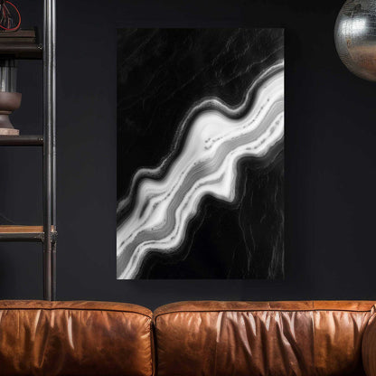 Flowing Contrast #1504 Canvas Wall Art & Metal Prints