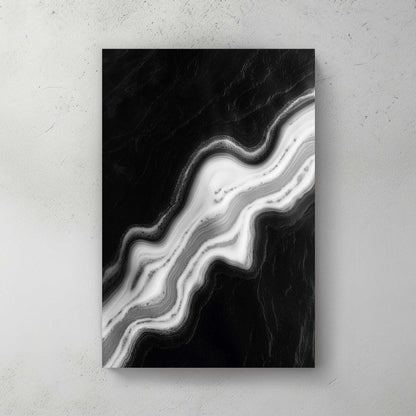 Flowing Contrast #1504 Canvas Wall Art & Metal Prints