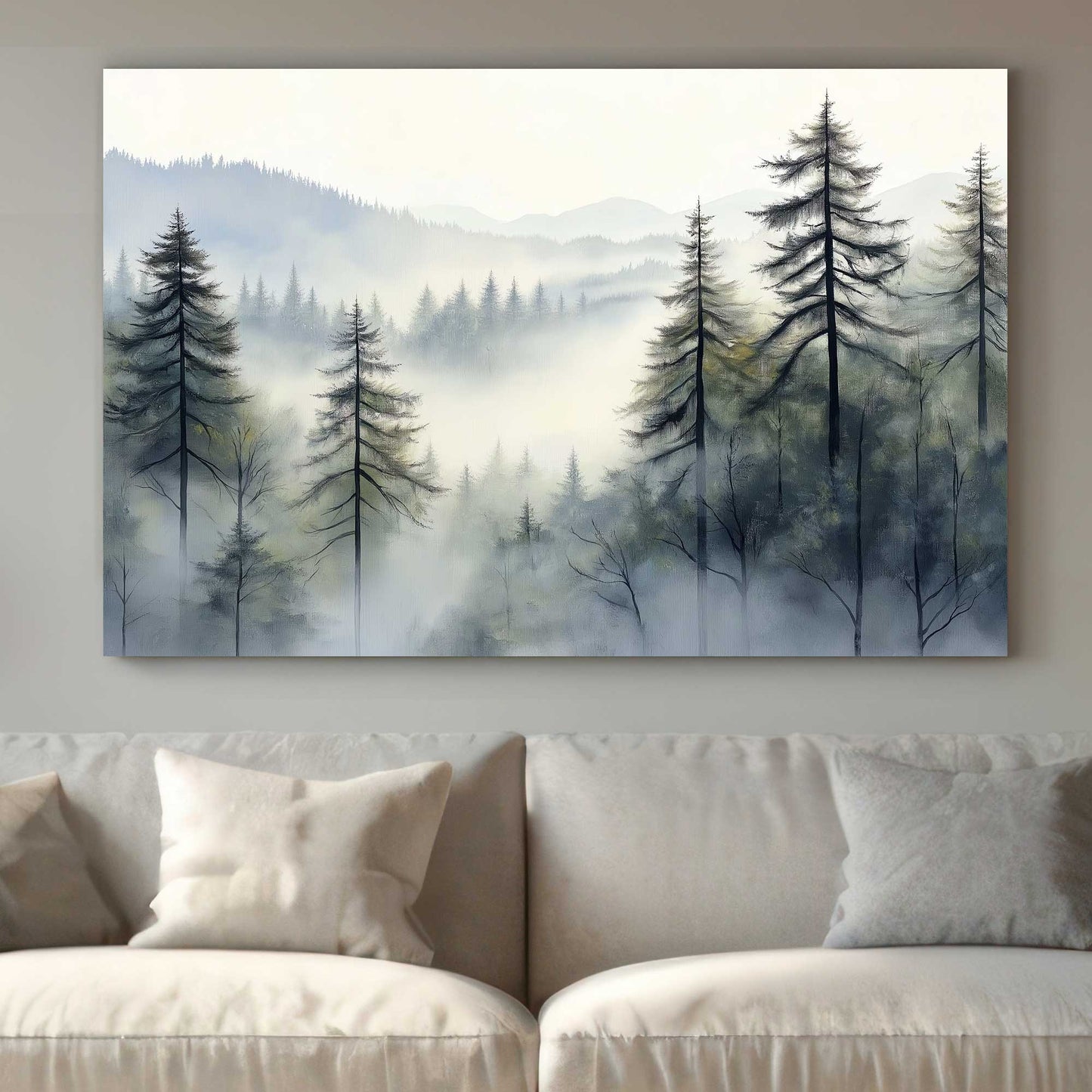 Misty Pines #1520 Canvas Wall Art & Metal Prints