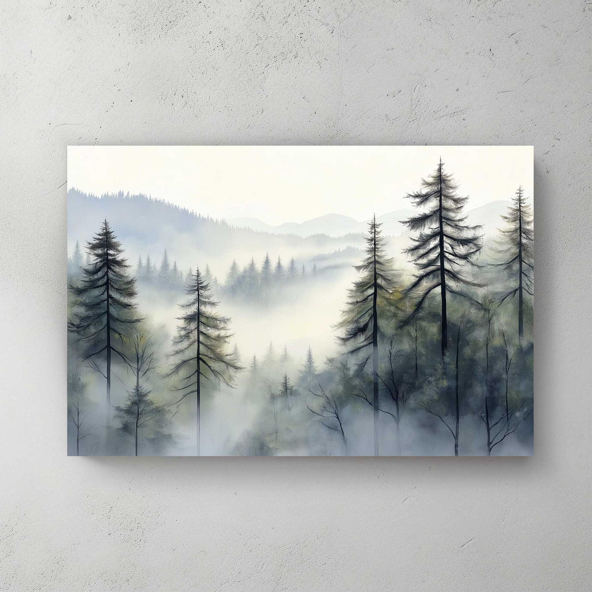 Misty Pines #1520 Canvas Wall Art & Metal Prints