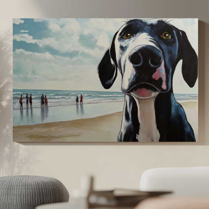 Beachside Companion #1523 Canvas Wall Art & Metal Prints