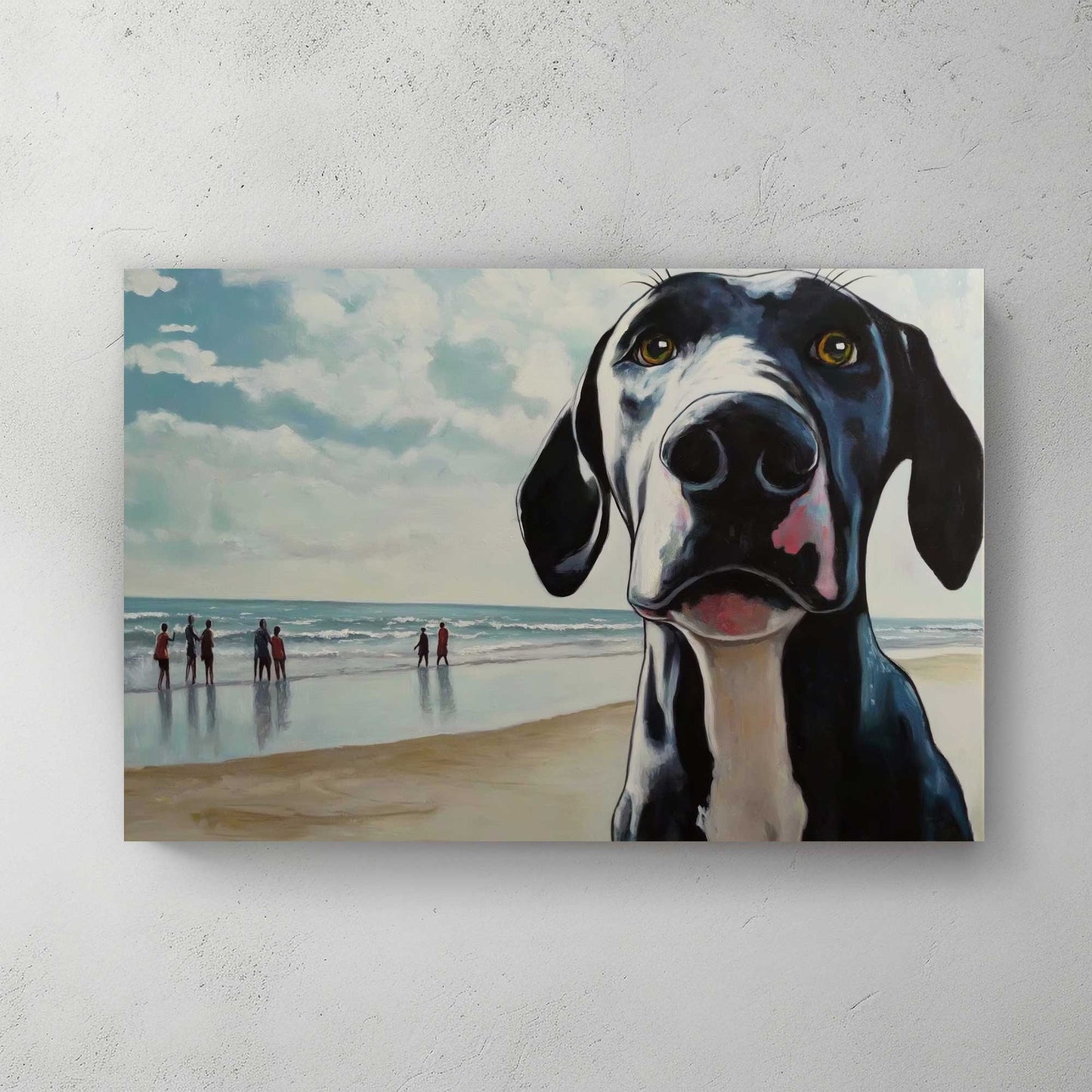 Beachside Companion #1523 Canvas Wall Art & Metal Prints