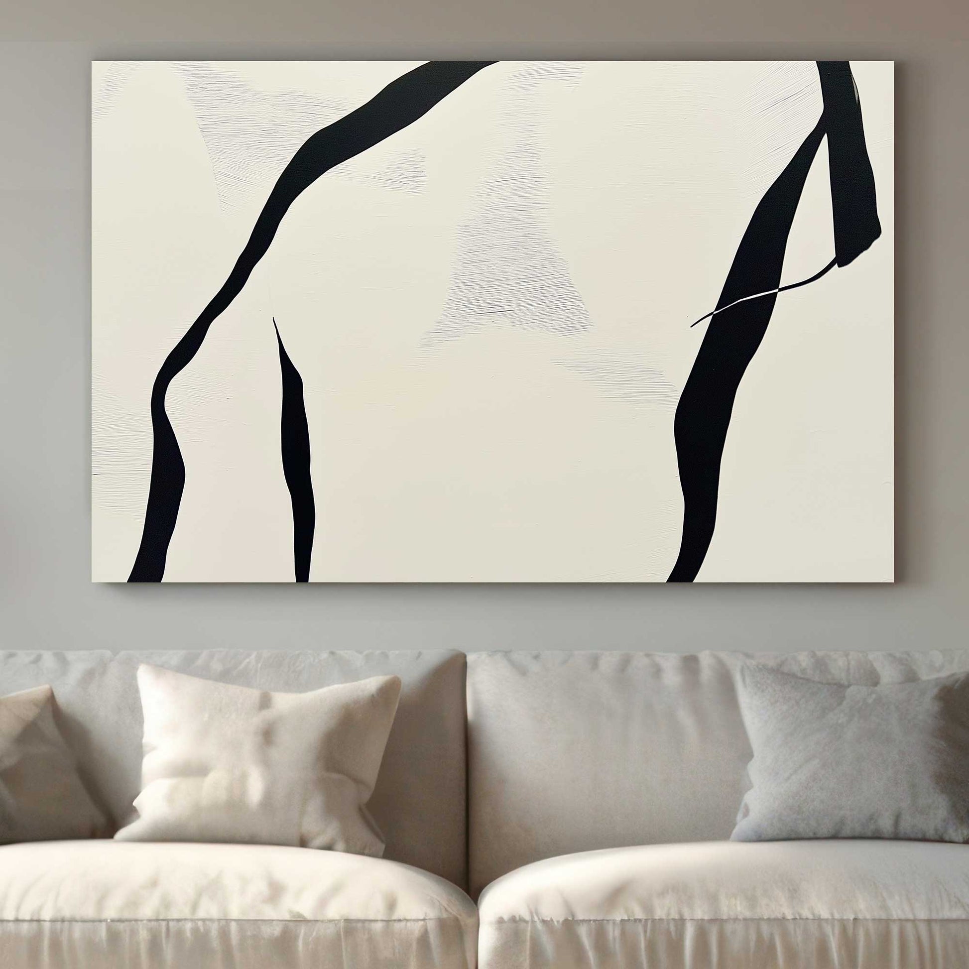 Abstract Silhouette #1525 Canvas Wall Art & Metal Prints