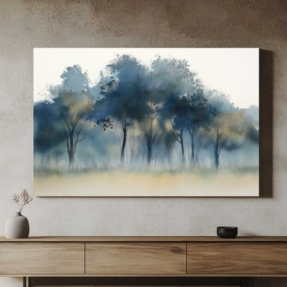 Misty Woods #1528 Canvas Wall Art & Metal Prints