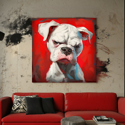 Fierce Boxer #1533 Canvas Wall Art & Metal Prints