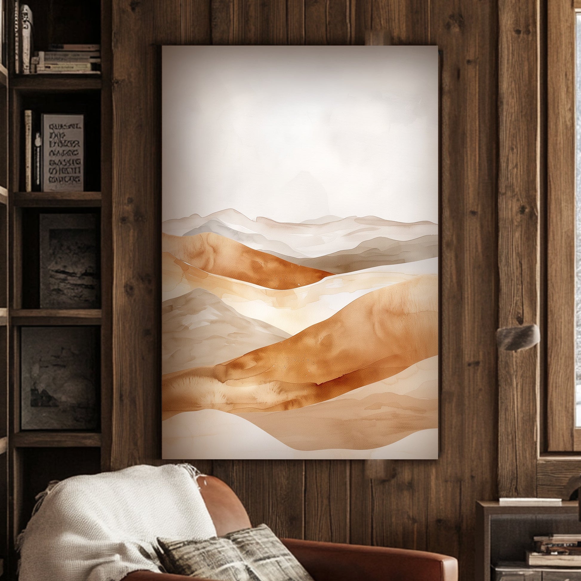 Desert Waves #1535 Canvas Wall Art & Metal Prints