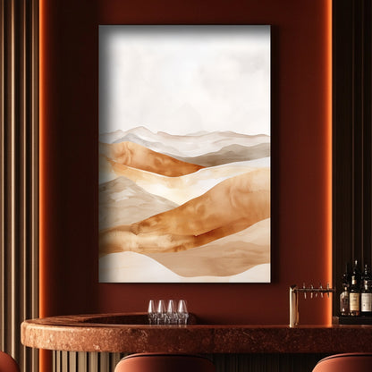 Desert Waves #1535 Canvas Wall Art & Metal Prints