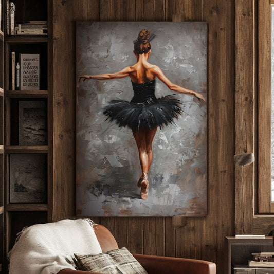 Elegant ballerina wall art print