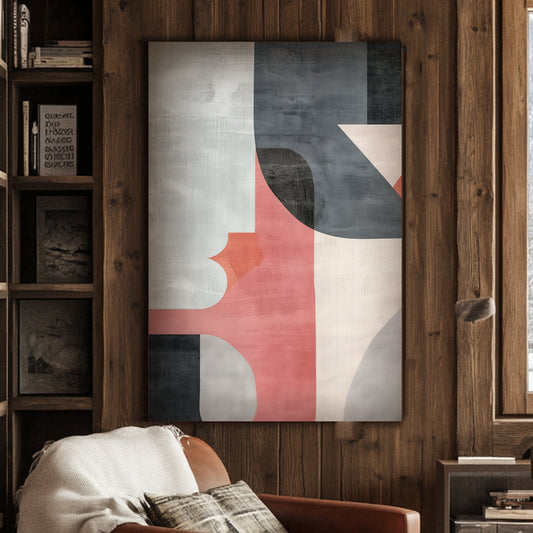 Geometric shapes wall art decor