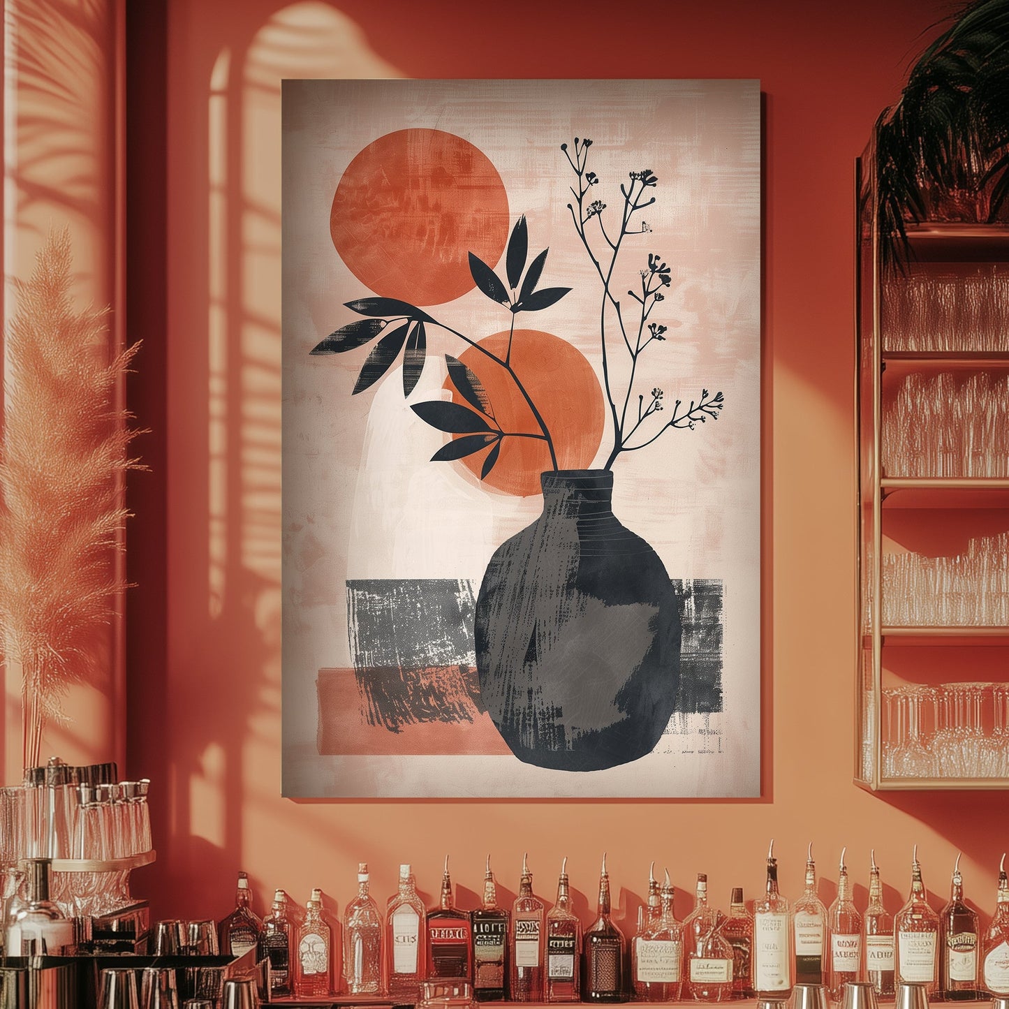 Modern Vase #1538 Canvas Wall Art & Metal Prints