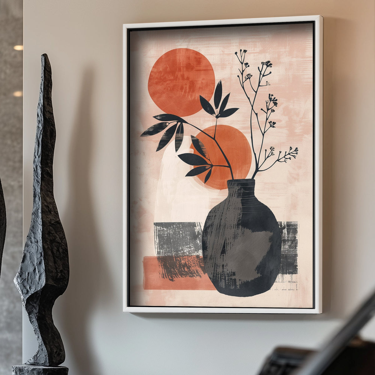 Botanical vase wall art print