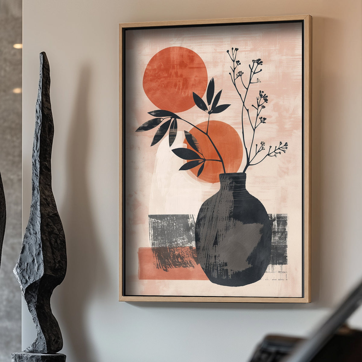 Botanical vase wall art print