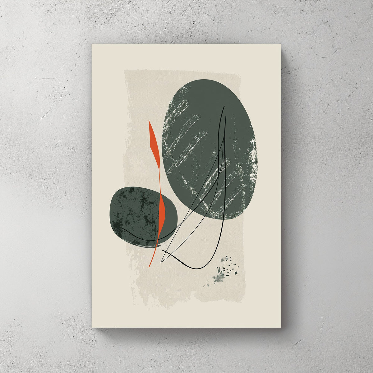 Abstract shapes wall art print
