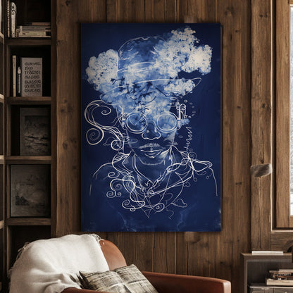 Blue Dreamer #1541 Canvas Wall Art & Metal Prints