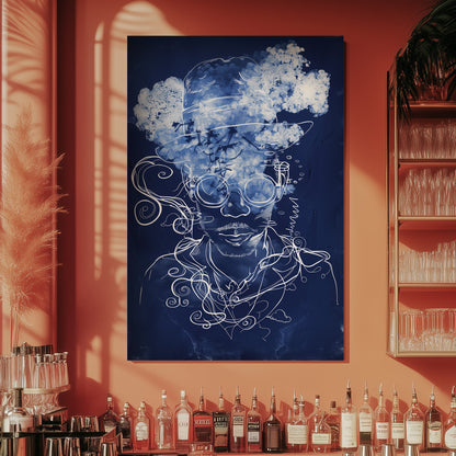 Blue Dreamer #1541 Canvas Wall Art & Metal Prints