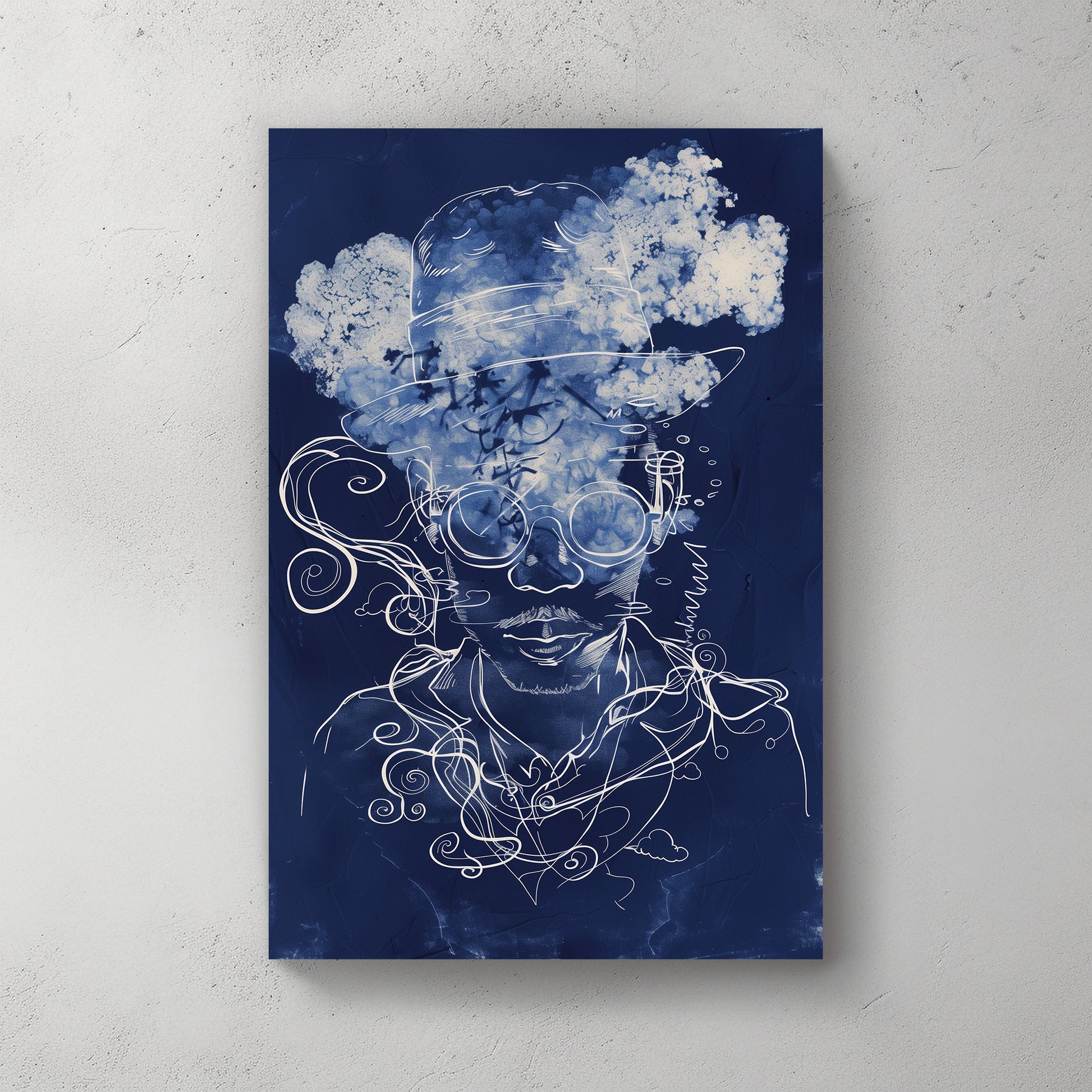 Blue Dreamer #1541 Canvas Wall Art & Metal Prints