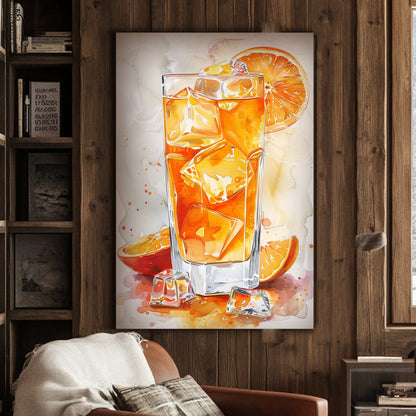 Citrus Splash #1544 Canvas Wall Art & Metal Prints