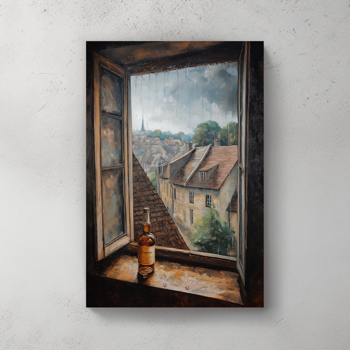 Window whiskey scene wall art decor