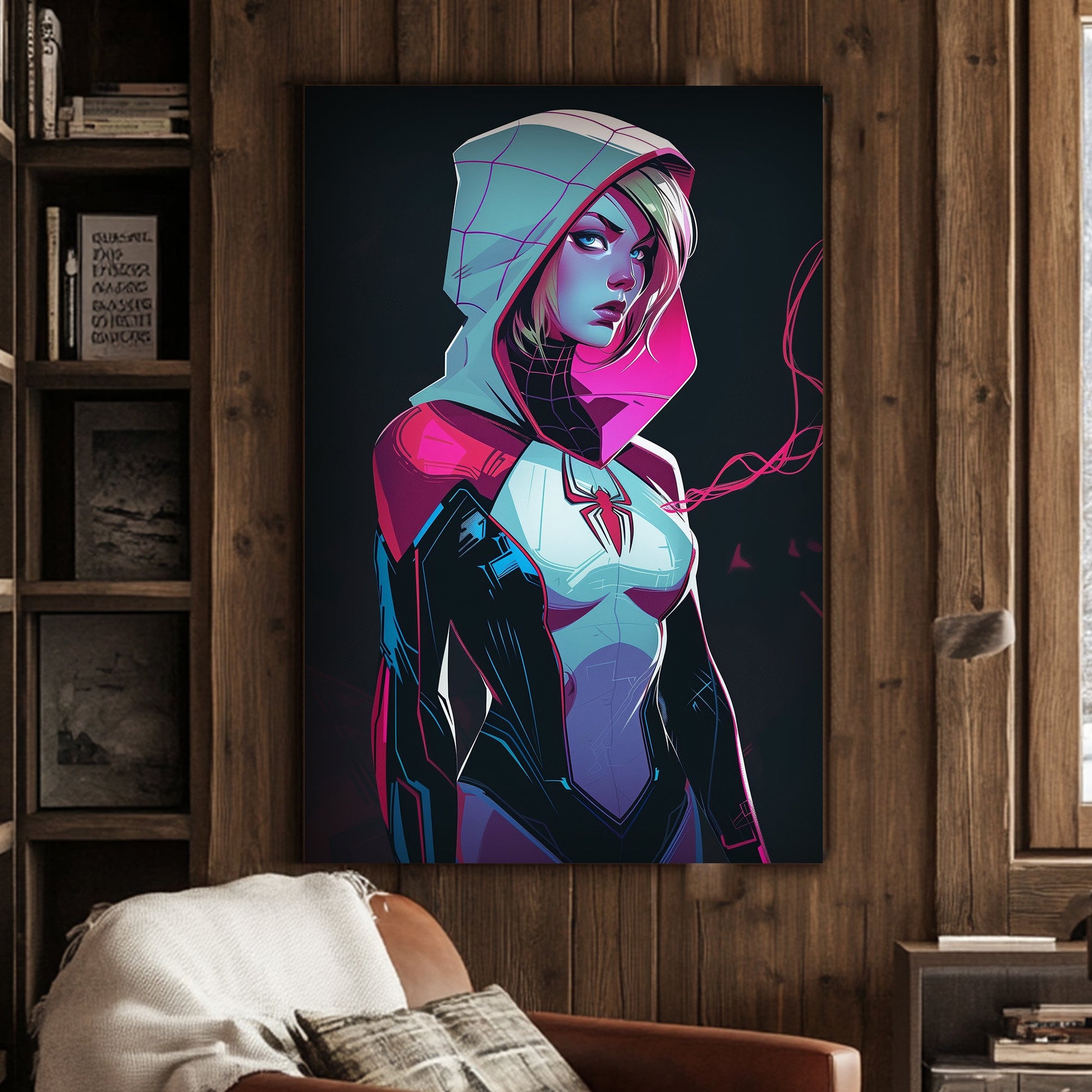 Cyber Vigilante #1560 Canvas Wall Art & Metal Prints