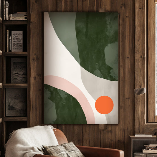 Abstract curves wall art print