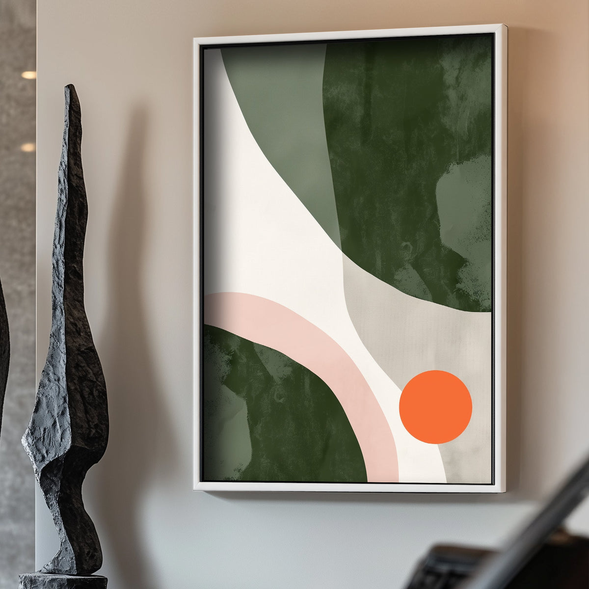 Abstract curves wall art print